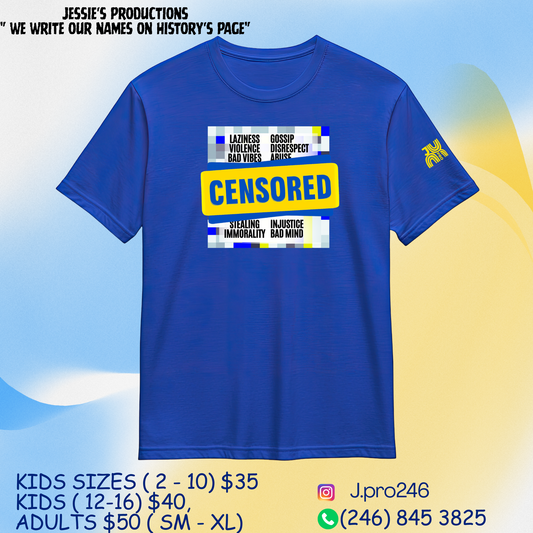 2026 Adult Censored Blue - We Write Our Names On History's Page