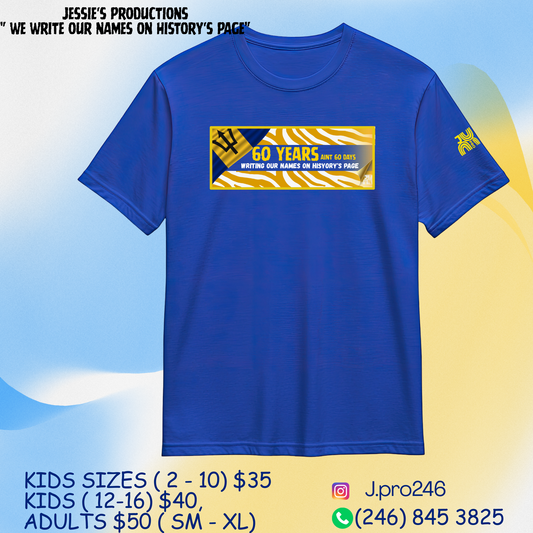 2026 KID Adult 60 Years Blue - We Write Our Names On History's Page