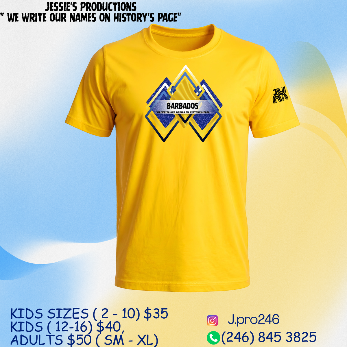 2026 Adult Diamond Yellow - We Write Our Names On History's Page