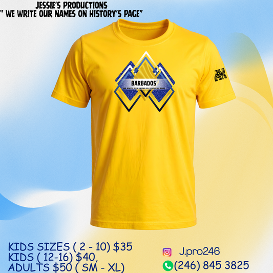 2026 Adult Diamond Yellow - We Write Our Names On History's Page