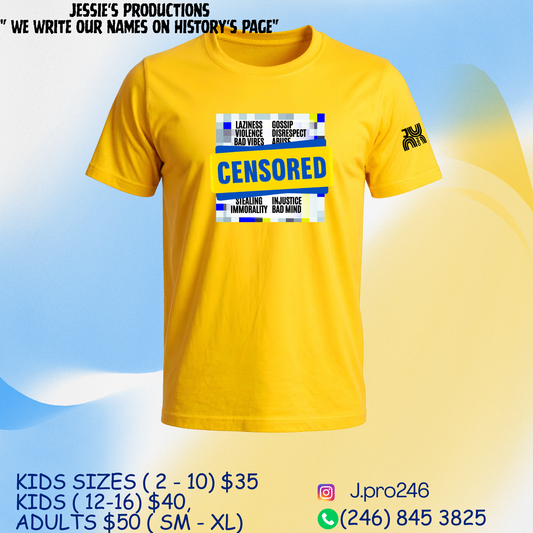 2026 Adult Censored Yellow - We Write Our Names On History's Page